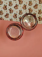 Vintage Tiffany-Style Pennsylvania Dutch Country Horse & Buggy Glass Tumblers Set/2