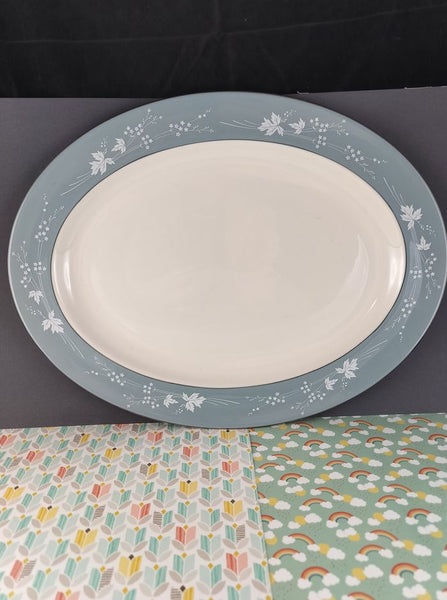 Vintage Royal Doulton England Translucent China REFLECTION T.C. 1008 Large Serving Platter