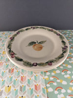 Vintage Pfaltzgraff Jamberry Fruits 8" Salad Plates Set/2