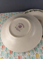 Vintage Pfaltzgraff Jamberry Fruits 8" Salad Plates Set/2