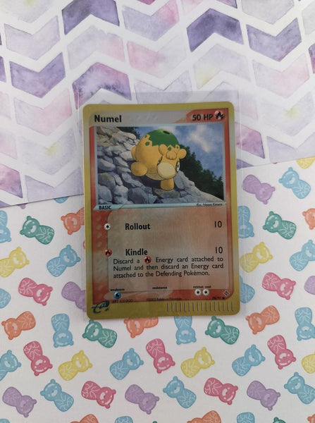 Vintage Common - Numel Dragon Reverse Holo Pokemon Card 70/97 - VG