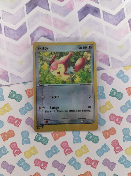 Vintage Common - Skitty EX Ruby & Sapphire Reverse Holo Pokemon Card 71/109 - VG