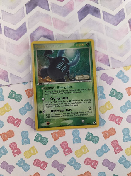 Vintage Rare - Pinsir ex Legend Maker Stamped Holographic Pokemon Card 24/92 - HP/Creased