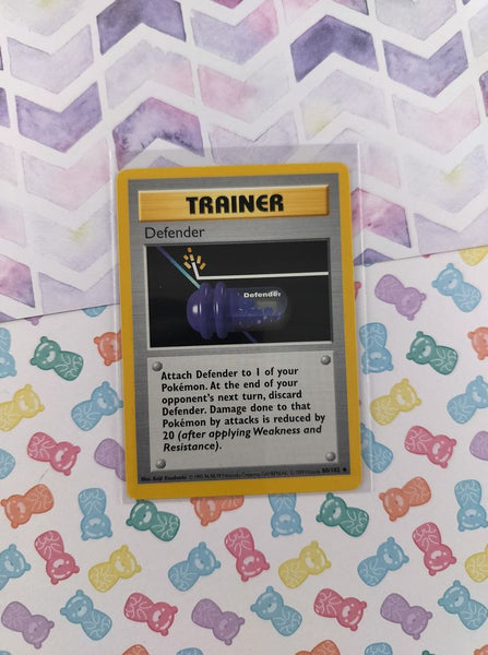 Vintage Uncommon - Shadowless Defender Base Set Non-Holo Pokemon Card 80/102 - VG