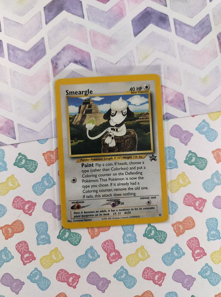 Vintage Promo - Smeargle Black Star Non-Holo Pokemon Card #32 - VG (D)