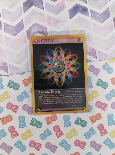 Vintage Rare - Rainbow Energy Ruby & Sapphire Non-Holo Pokemon Card 95/109 - LP (B)