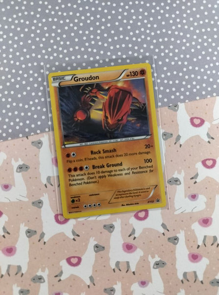 Pokemon TCG - Groudon Promo Holographic Card XY52 - VG