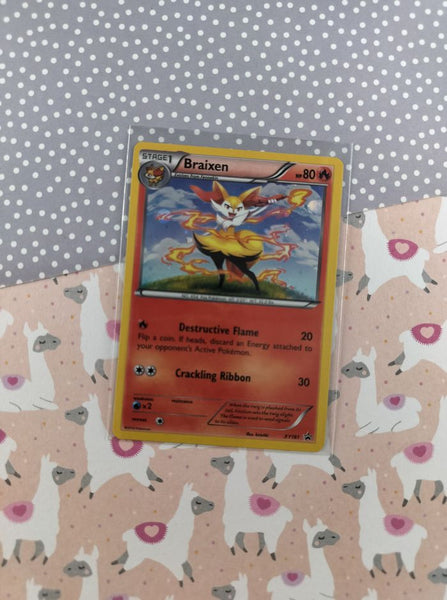 Pokemon TCG Promo Braixen X&Y Holographic Pokemon Card XY161 - VG