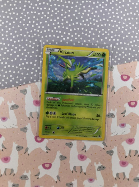 Pokemon TCG - Virizion Promo Holographic Card BW70 - VG