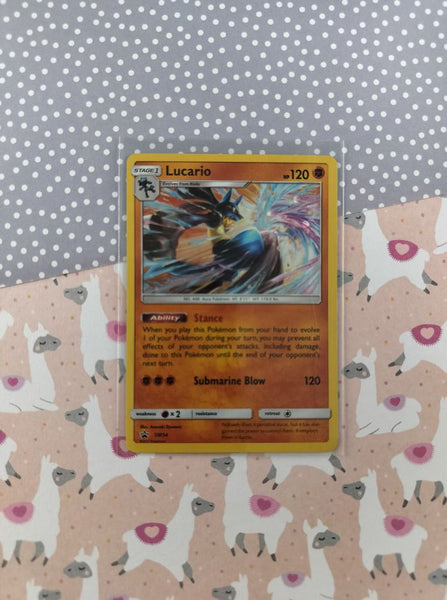 Pokemon TCG - Lucario Promo Holographic Card SM54 - VG