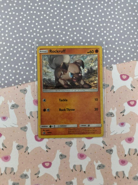 Pokemon TCG Promo Rockruff Sun & Moon Holographic Card SM06 - MP