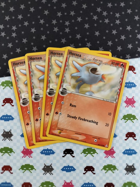 Vintage Common- Set/4 Horsea Holon Phantoms Non-Holo Pokemon Cards 66/110 - LP