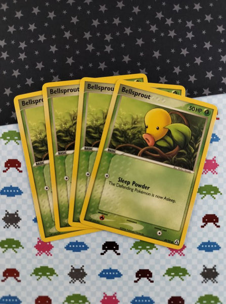 Vintage Common- Set/4 Bellsprout Legend Maker Non-Holo Pokemon Cards 49/92 - LP