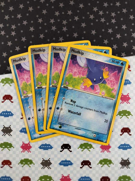 Vintage Common- Set/4 Mudkip ex Crystal Guardians Non-Holo Pokemon Cards 58/100 - LP