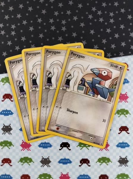 Vintage Common - Set/4 Porygon Delta Species Non-Holo Pokemon Cards 80/113 - LP