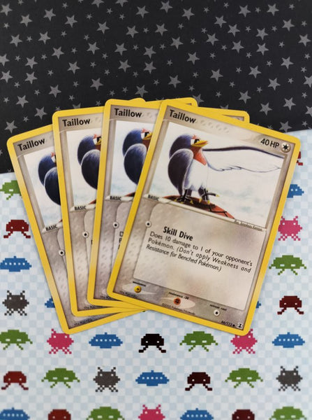 Vintage Common - Set/4 Taillow Delta Species Non-Holo Pokemon Cards 86/113 - LP