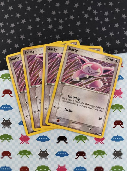 Vintage Common- Set/4 Skitty ex Power Keepers Non-Holo Pokemon Cards 62/108 - LP