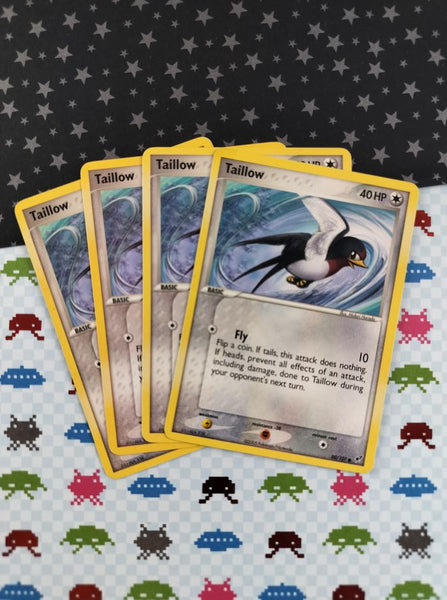Vintage Common- Set/4 Taillow ex Deoxys Non-Holo Pokemon Cards 80/107 - LP