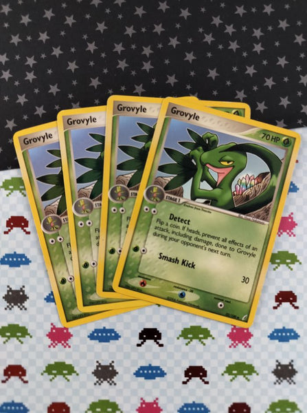 Vintage Uncommon - Set/4 Grovyle ex Crystal Guardians Non-Holo Pokemon Cards 32/100 - LP
