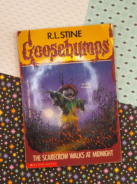 Vintage 1990's R.L. Stine Goosebumps #20, The Scarecrow Walks at Midnight Softcover