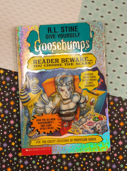 Vintage 1997 1st Printing Give Yourself Goosebumps #13, The Creepy Creations of Professor Shock Softcover