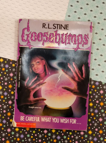 Vintage 1990's R.L. Stine Goosebumps #12, Be Careful What You Wish For... Softcover