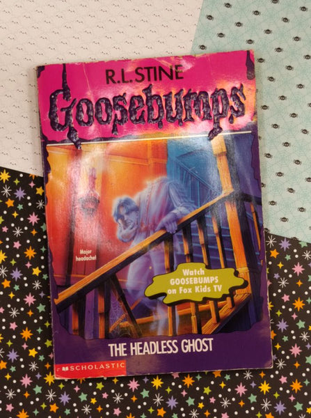 Vintage 1990's R.L. Stine Goosebumps #37, The Headless Ghost Softcover