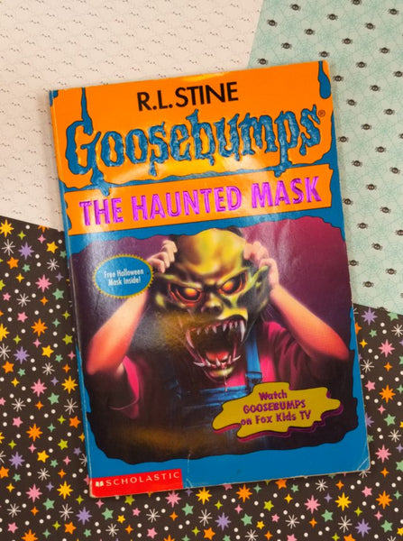 Vintage 1990's R.L. Stine Goosebumps #11, The Haunted Mask Softcover