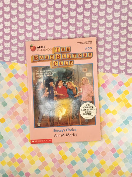 Vintage 1992 1st Printing The Baby-Sitters Club "Stacey's Choice" #58 Softcover
