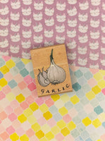 Vintage Rubber Stampede Sweet Garlic A2248D Rubber Stamp Block