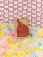 Vintage Rubber Stampede Sweet Garlic A2248D Rubber Stamp Block
