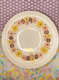 Vintage American Heritage Dinnerware Stetson Pink/Yellow Floral Dinner Plate