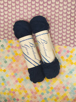 Vintage Brentwood Yarns Blackstone 100% Orlon Acrylic, Lot of 2 Clean Skeins, Navy Blue