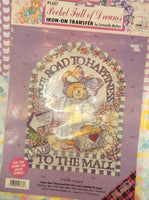 Vintage PLAID Iron-On Transfers Pocket Full of Dreams "Let's Go Shopping" SEALED