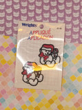 Vintage Wrights Christmas Teddy Bears Appliques Patches SEALED