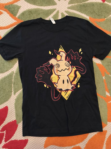 Bella + Canvas x Pokemon Spooky Mimikyu Women's Junior's Sz Medium Graphic Tee