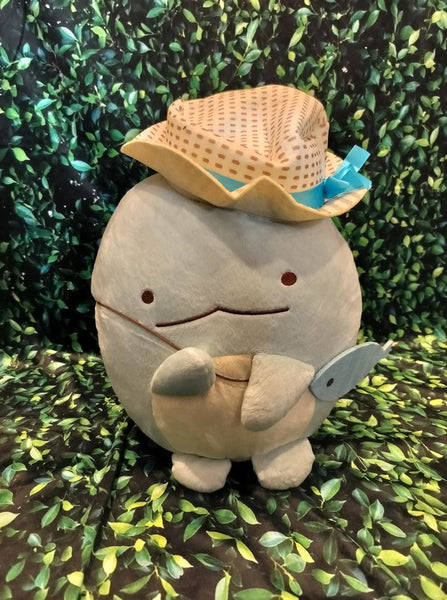 2019 San-X Co. Sumikkogurashi Tokage Hat and Fish Pouch Large 14" Plush NWT