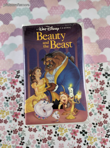 Vintage Walt Disney's "Beauty and the Beast" Clamshell VHS Tape, Great Shape