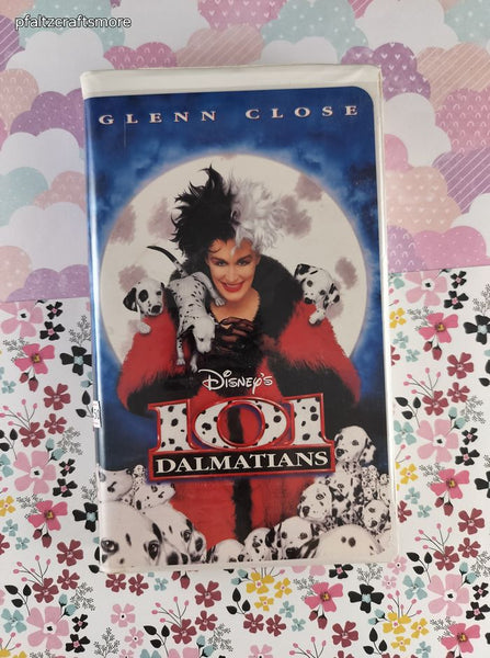 Vintage Walt Disney's "101 Dalmations" Clamshell VHS Tape, Great Shape