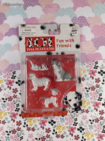 Vintage Walt Disney's 101 Dalmation Miniature Toy Set: Fun with Friends NOS