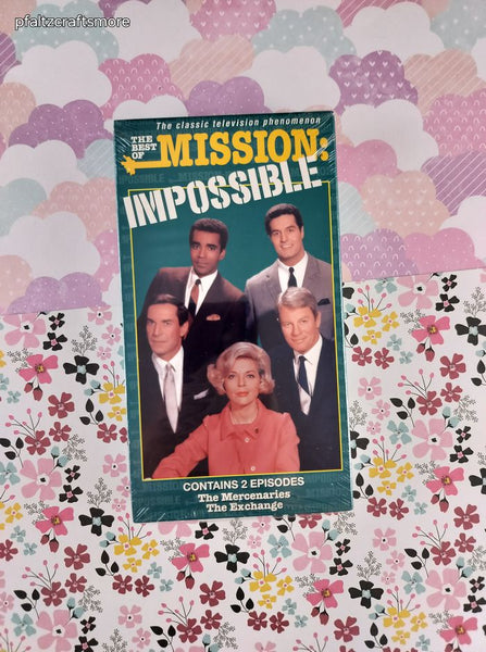 Vintage 1996 The Best of Mission Impossible The Mercenaries, The Exchange VHS Tape Sealed, New