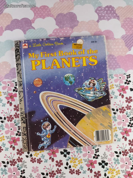 Vintage 1985 Hardcover Little Golden Book "My First Book of the Planets" Hardcover