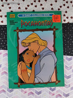 Vintage 1995 Golden Books Disney's Pocahontas GIant Coloring Activity Book, Clean & Unused