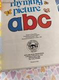 Vintage 1985 My First Rhyming Picture ABC Hardcover, Oversized Book