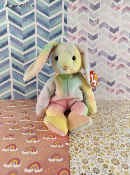 TY Beanie Baby - Hippie, Bunny - May 4, 1998