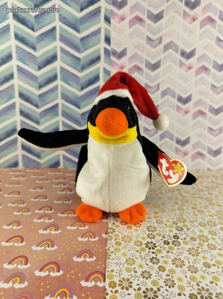 Vintage TY Beanie Baby - Zero, Christmas Penguin - January 2, 1998