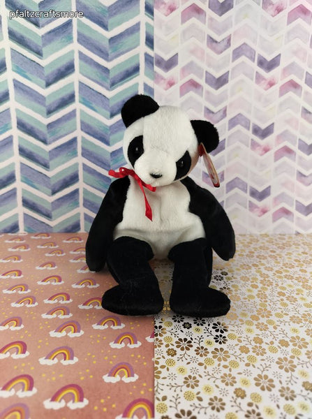 Vintage TY Beanie Baby - Fortune, Bear - December 6, 1997