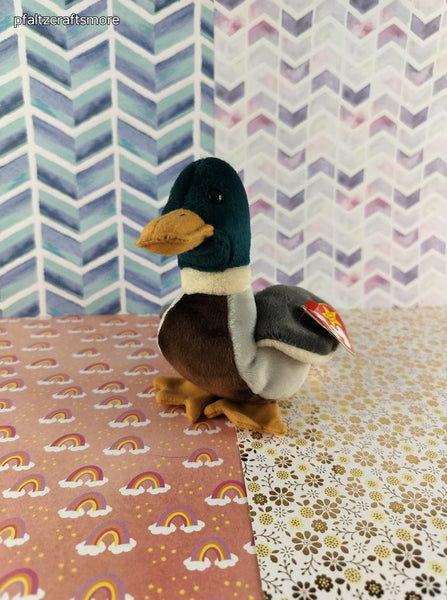 Vintage TY Beanie Baby - Jake, Mallard - April 16, 1997