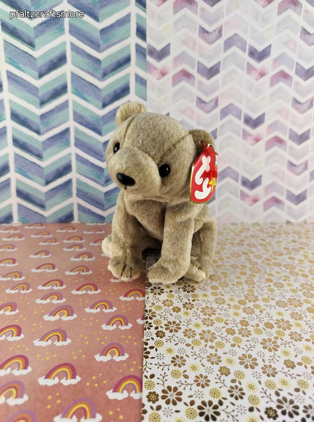 Vintage TY Beanie Baby - Almond, Bear - April 14, 1999