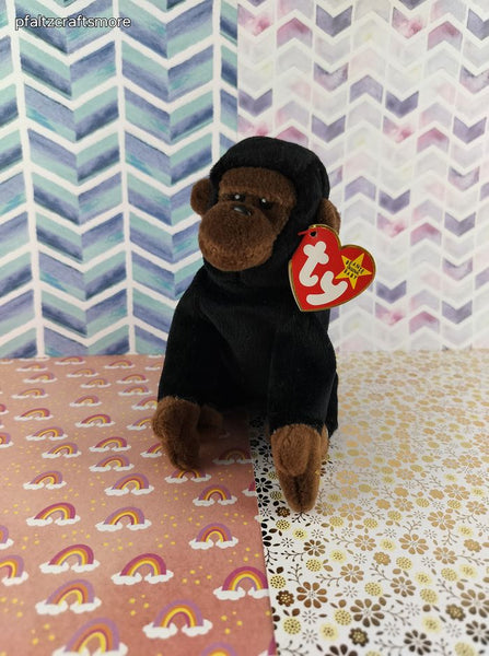 TY Beanie Baby - Gorilla, Congo - November 9, 1996